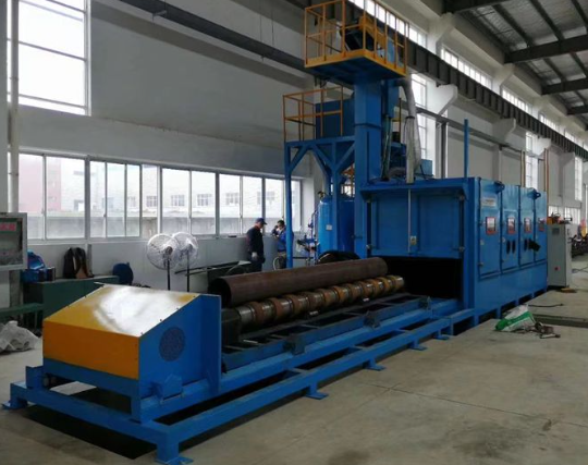 张掖喷砂机在管道除锈中的现场施工应用